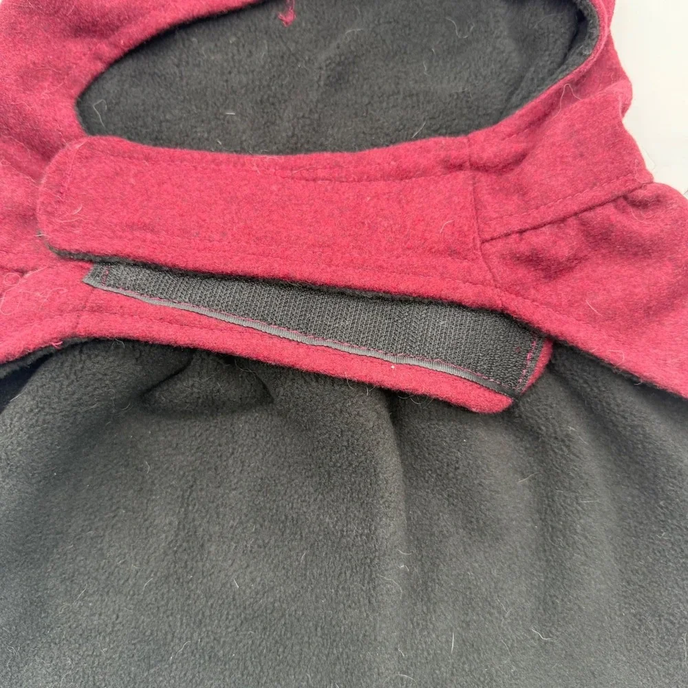Frisco Red Pom Pom Bow Peacoat Dog Coat Pet Apparel Winter Warm‎ Clothes Medium